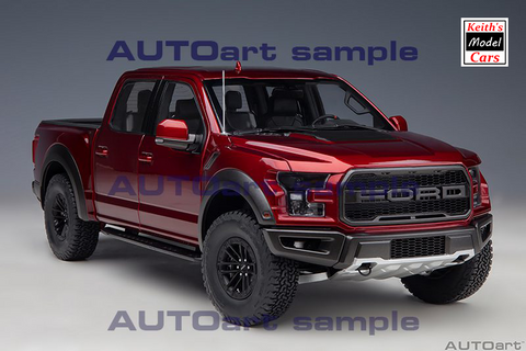[1/18 Scale] Ford F-150 Raptor Supercrew (2019) in Ruby Red by AUTOart Models