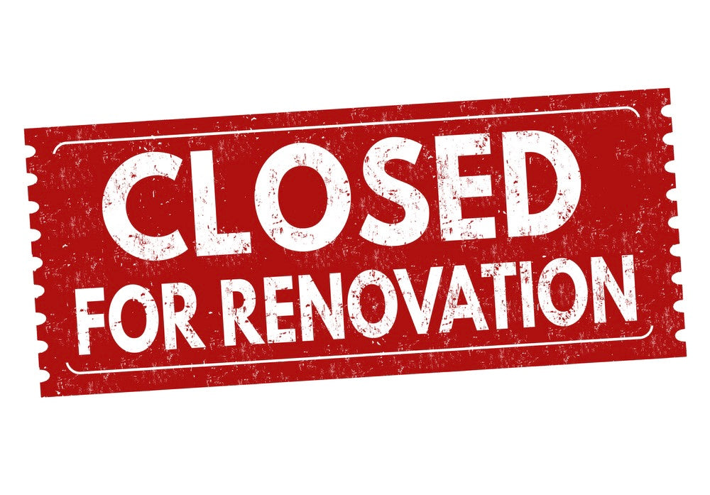 Temporary closure of retail location - for renovations.