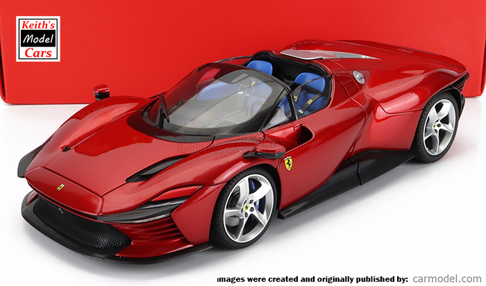 [1/18 Scale] Ferrari Daytona SP3 Series Icona in Rosso Magma Metallic by Bburago