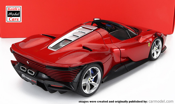 [1/18 Scale] Ferrari Daytona SP3 Series Icona in Rosso Magma Metallic by Bburago