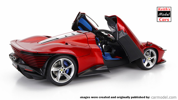 [1/18 Scale] Ferrari Daytona SP3 Series Icona in Rosso Magma Metallic by Bburago