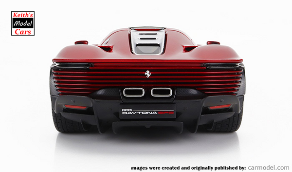 [1/18 Scale] Ferrari Daytona SP3 Series Icona in Rosso Magma Metallic by Bburago