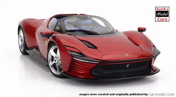 [1/18 Scale] Ferrari Daytona SP3 Series Icona in Rosso Magma Metallic by Bburago