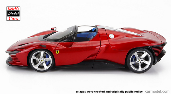 [1/18 Scale] Ferrari Daytona SP3 Series Icona in Rosso Magma Metallic by Bburago