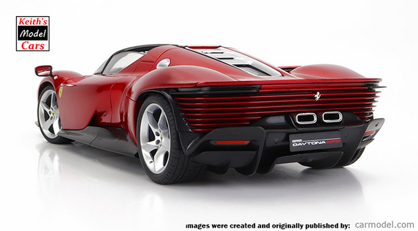 [1/18 Scale] Ferrari Daytona SP3 Series Icona in Rosso Magma Metallic by Bburago