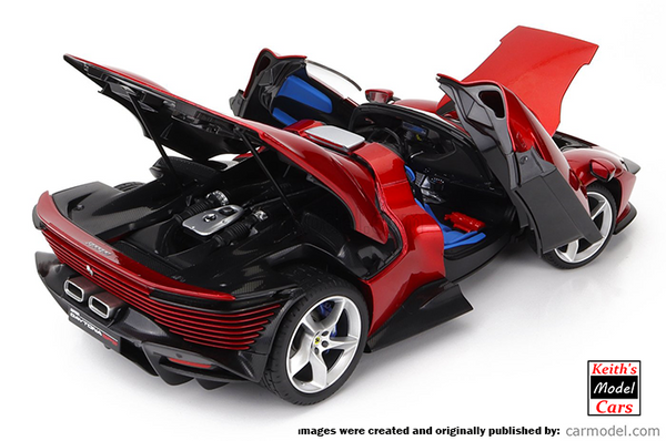 [1/18 Scale] Ferrari Daytona SP3 Series Icona in Rosso Magma Metallic by Bburago