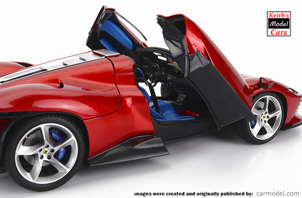 [1/18 Scale] Ferrari Daytona SP3 Series Icona in Rosso Magma Metallic by Bburago