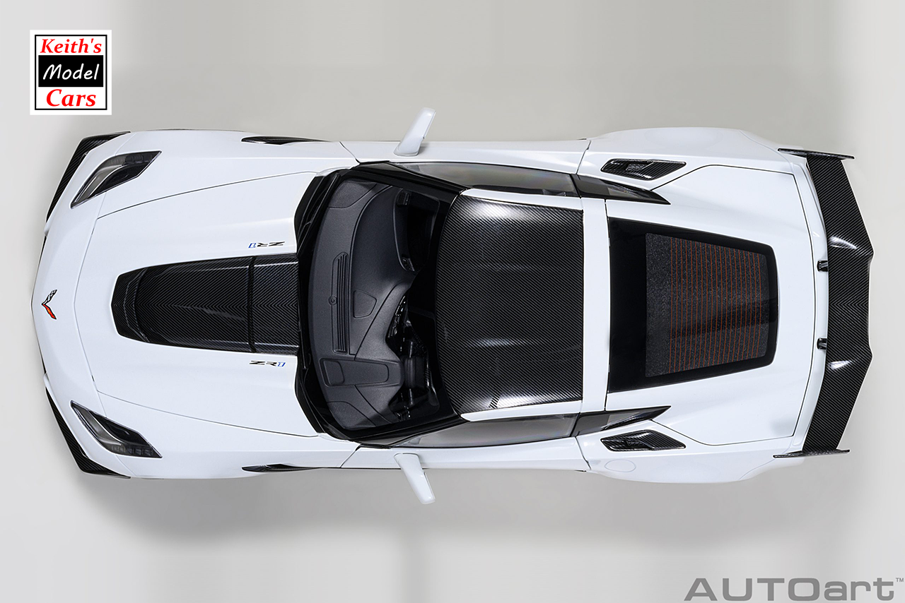 [Maßstab 1/18] Chevrolet Corvette C7 ZR1 in Arctic White von AUTOart Models 