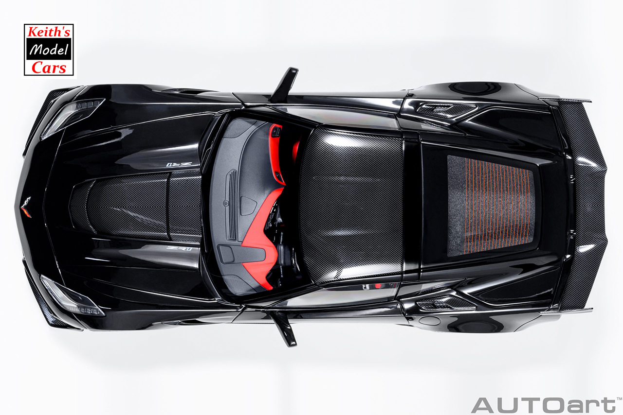 [Maßstab 1/18] Chevrolet Corvette C7 ZR1 in Schwarz von AUTOart Models 