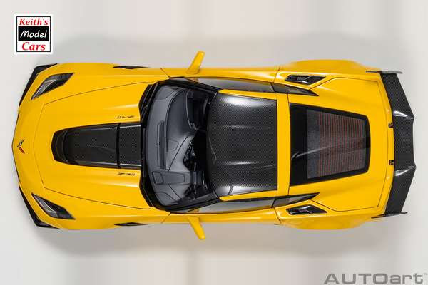 [1/18 Scale] Chevrolet Corvette C7 ZR1 in Corvette Racing Yellow Tintcoat by AUTOart Models