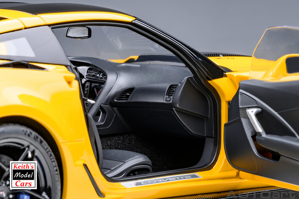 [1/18 Scale] Chevrolet Corvette C7 ZR1 in Corvette Racing Yellow Tintcoat by AUTOart Models