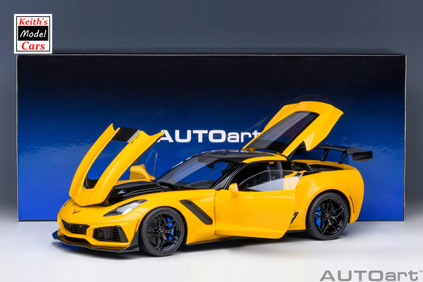 [1/18 Scale] Chevrolet Corvette C7 ZR1 in Corvette Racing Yellow Tintcoat by AUTOart Models