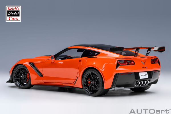 [1/18 Scale] Chevrolet Corvette C7 ZR1 in Sebring Orange Tintcoat by AUTOart Models