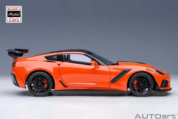 [1/18 Scale] Chevrolet Corvette C7 ZR1 in Sebring Orange Tintcoat by AUTOart Models