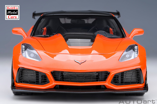 [1/18 Scale] Chevrolet Corvette C7 ZR1 in Sebring Orange Tintcoat by AUTOart Models