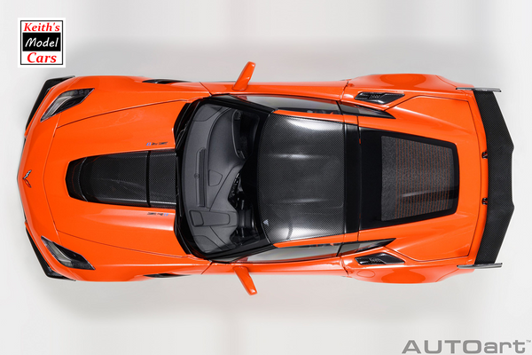 [1/18 Scale] Chevrolet Corvette C7 ZR1 in Sebring Orange Tintcoat by AUTOart Models