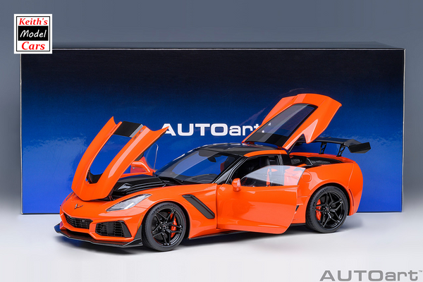 [1/18 Scale] Chevrolet Corvette C7 ZR1 in Sebring Orange Tintcoat by AUTOart Models