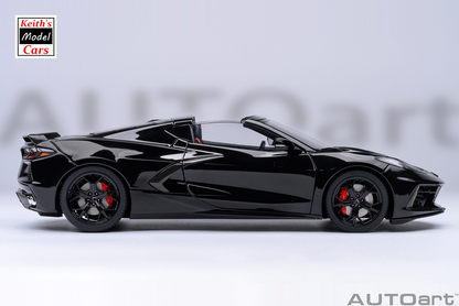 [Maßstab 1/18] Chevrolet Corvette C8 Stingray Z51 in Schwarz von AUTOart Models 