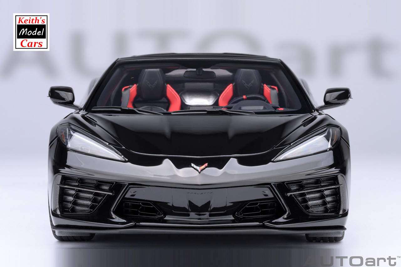 [Maßstab 1/18] Chevrolet Corvette C8 Stingray Z51 in Schwarz von AUTOart Models 