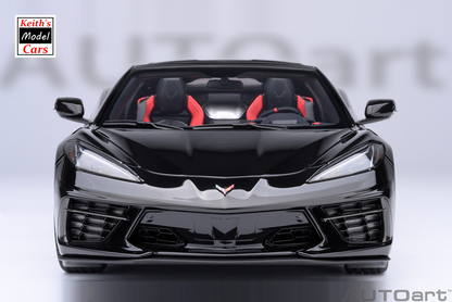 [Maßstab 1/18] Chevrolet Corvette C8 Stingray Z51 in Schwarz von AUTOart Models 