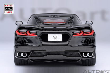 [Maßstab 1/18] Chevrolet Corvette C8 Stingray Z51 in Schwarz von AUTOart Models 