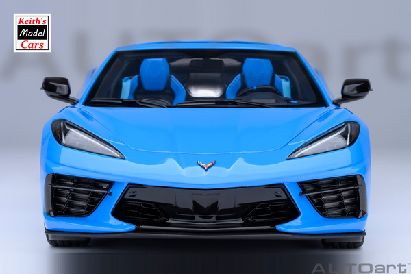 [1/18 Scale] Chevrolet Corvette C8 Stingray Z51 in Rapid Blue by AUTOart Models