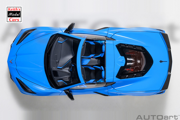 [1/18 Scale] Chevrolet Corvette C8 Stingray Z51 in Rapid Blue by AUTOart Models