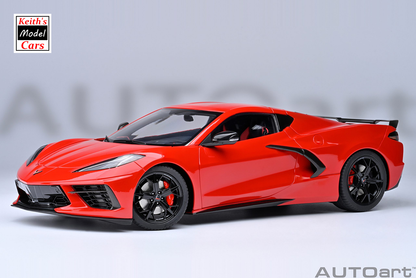 [Maßstab 1/18] Chevrolet Corvette C8 Stingray Z51 in Torch Red von AUTOart Models 