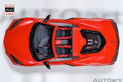 [Maßstab 1/18] Chevrolet Corvette C8 Stingray Z51 in Torch Red von AUTOart Models 
