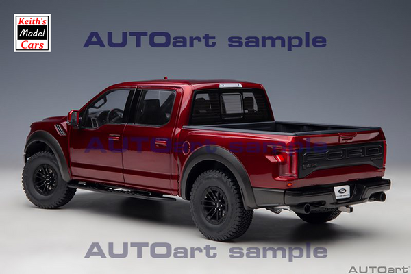 [1/18 Scale] Ford F-150 Raptor Supercrew (2019) in Ruby Red by AUTOart Models