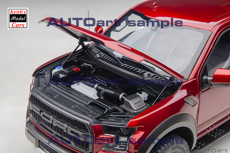 [1/18 Scale] Ford F-150 Raptor Supercrew (2019) in Ruby Red by AUTOart Models