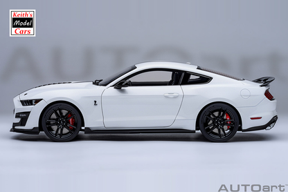 [1/18 Scale] Ford Mustang Shelby GT500 in Oxford White by AUTOart Models