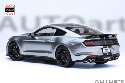 [1/18 Scale] Ford Mustang Shelby GT500 in Iconic Silver by AUTOart Models