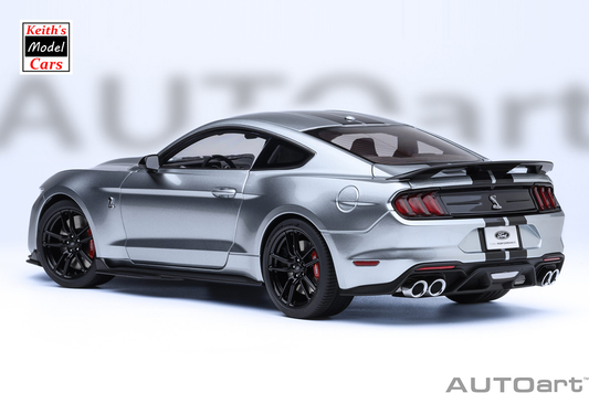 [1/18 Scale] Ford Mustang Shelby GT500 in Iconic Silver by AUTOart Models