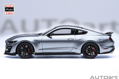 [1/18 Scale] Ford Mustang Shelby GT500 in Iconic Silver by AUTOart Models