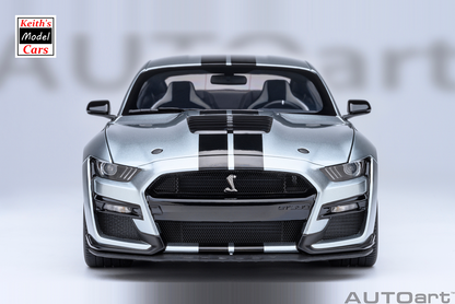 [1/18 Scale] Ford Mustang Shelby GT500 in Iconic Silver by AUTOart Models