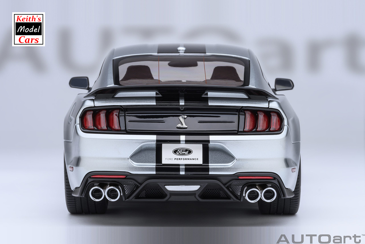 [1/18 Scale] Ford Mustang Shelby GT500 in Iconic Silver by AUTOart Models