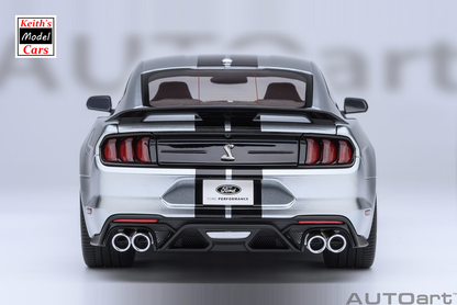 [1/18 Scale] Ford Mustang Shelby GT500 in Iconic Silver by AUTOart Models