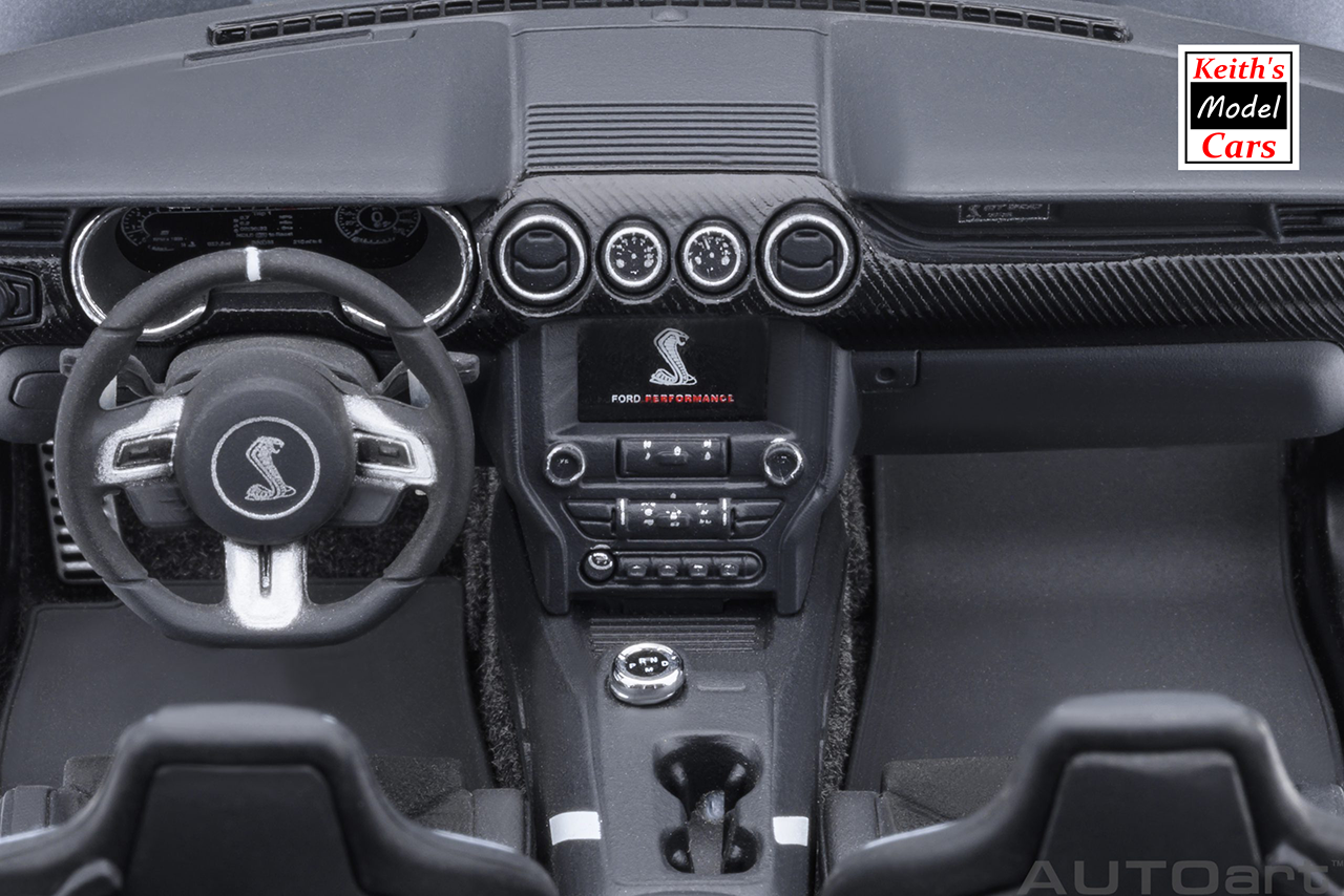 [1/18 Scale] Ford Mustang Shelby GT500 in Iconic Silver by AUTOart Models