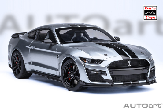 [1/18 Scale] Ford Mustang Shelby GT500 in Iconic Silver by AUTOart Models