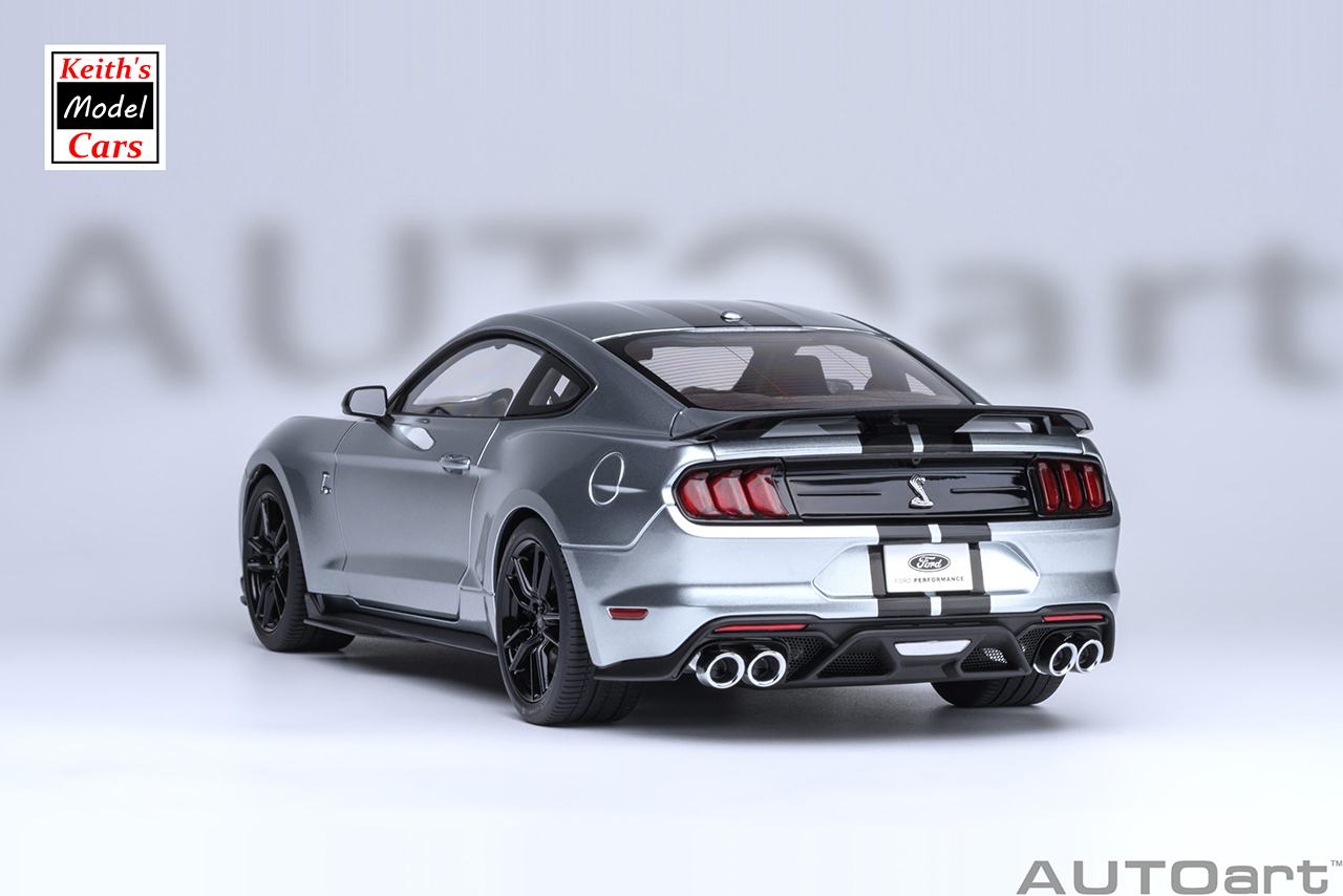 [1/18 Scale] Ford Mustang Shelby GT500 in Iconic Silver by AUTOart Models