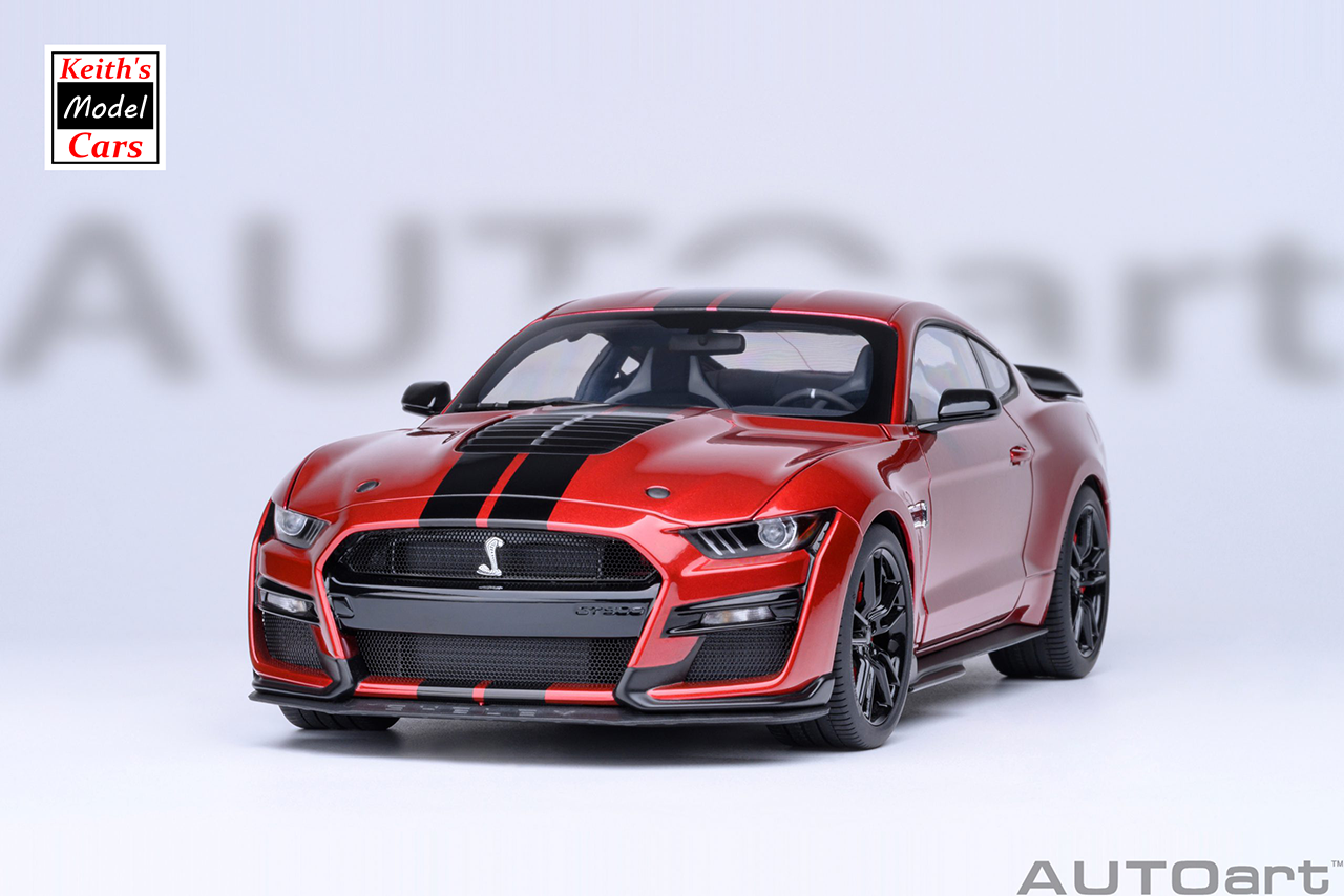 [1/18 Scale] Ford Mustang Shelby GT500 in Rapid Red by AUTOart Models
