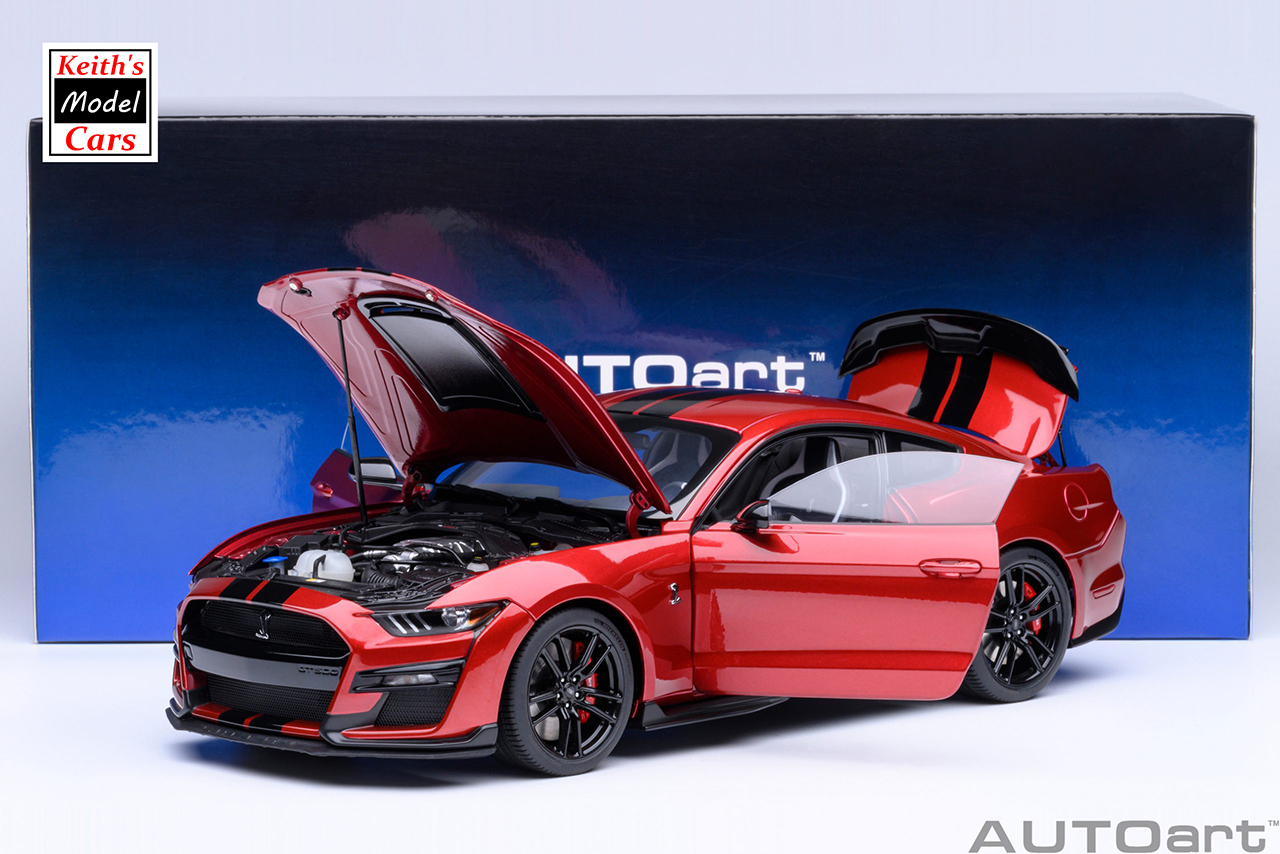 [1/18 Scale] Ford Mustang Shelby GT500 in Rapid Red by AUTOart Models
