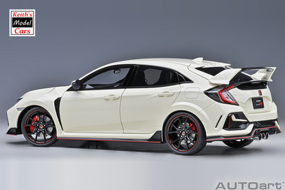 [1/18 Scale] Honda Civic Type R (FK8) 2021 in Championship White by AUTOart Models