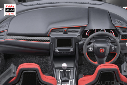 [1/18 Scale] Honda Civic Type R (FK8) 2021 in Championship White by AUTOart Models