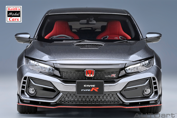 [1/18 Scale] Honda Civic Type R (FK8) 2021 in Polished Metal Metallic by AUTOart Models
