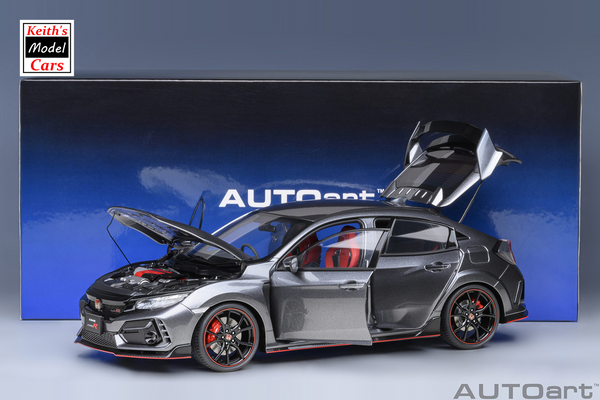 [1/18 Scale] Honda Civic Type R (FK8) 2021 in Polished Metal Metallic by AUTOart Models