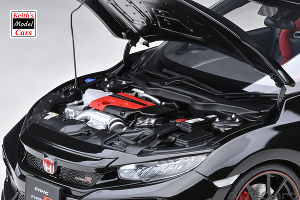 [1/18 Scale] Honda Civic Type R (FK8) 2021 in Crystal Black Pearl by AUTOart Models