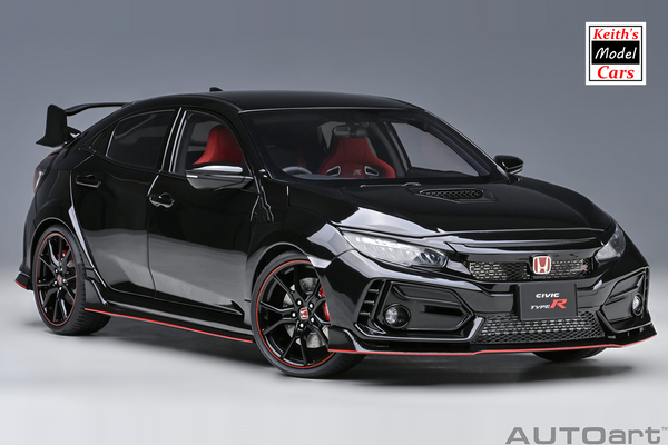 [1/18 Scale] Honda Civic Type R (FK8) 2021 in Crystal Black Pearl by AUTOart Models