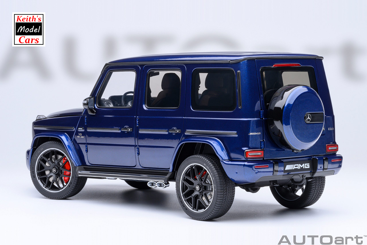 [1/18 Scale] Mercedes-AMG G63 2019 in Brilliant Blue Metallic by AUTOart Models